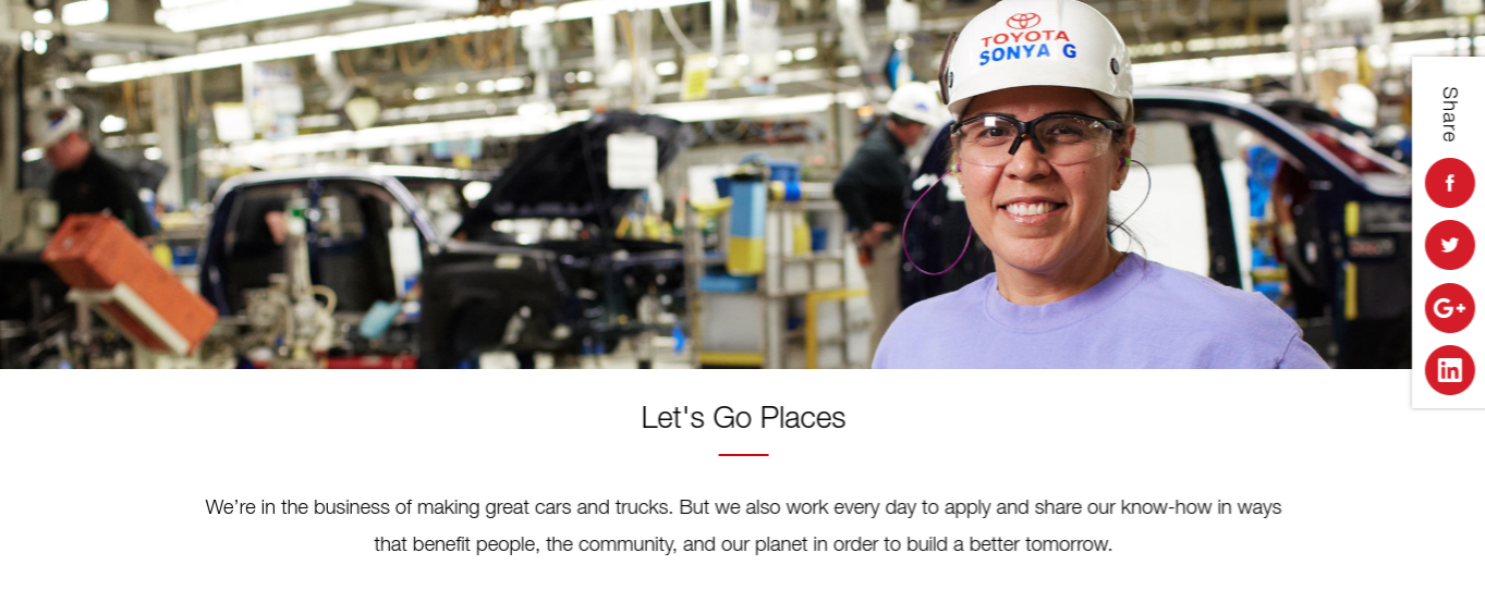 Image showing a worker in the Toyota factory.